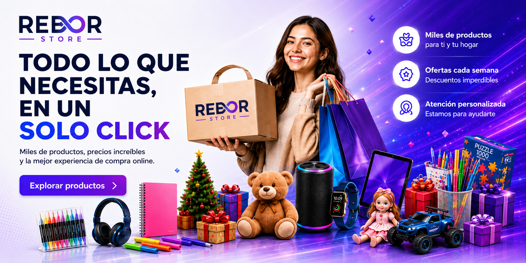 Todo lo que necesitas en un solo click Rebor Store