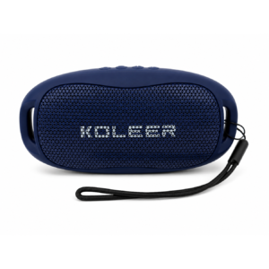 Parlante portátil KOLEER azul con cordón